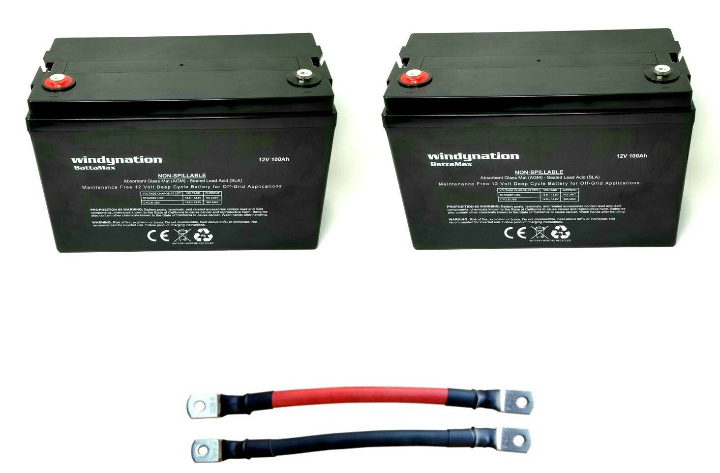 WindyNation 200 Watt Monocrystalline Solar Panel Kit for RV Boat Off-Grid