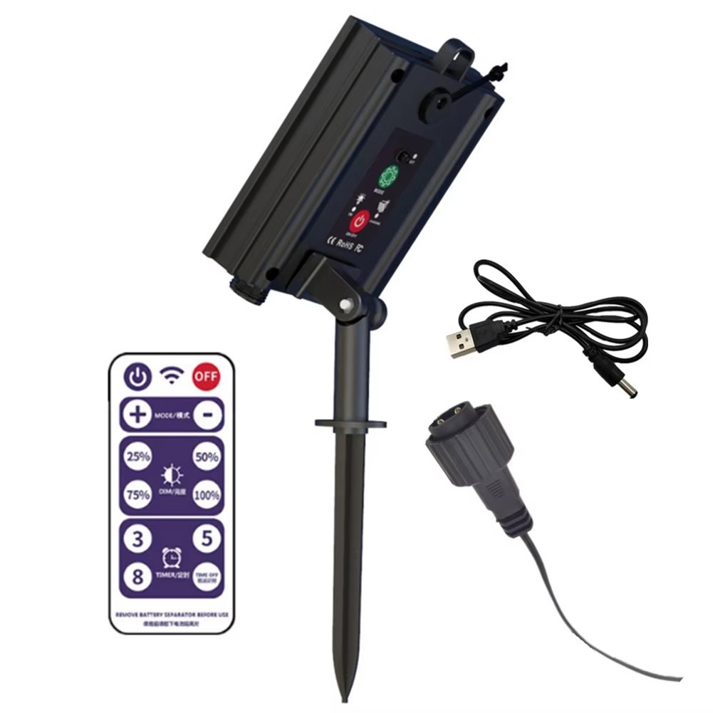 Solar Battery Box Kit Pack Powered Lithium Panel Light with Remote Control8611