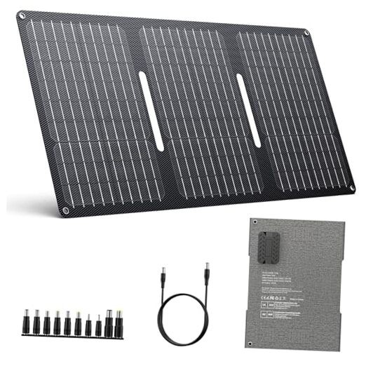 30W Solar Panel Charger YT30 Foldable Solar Panel IP65 Waterproof Solar Gray