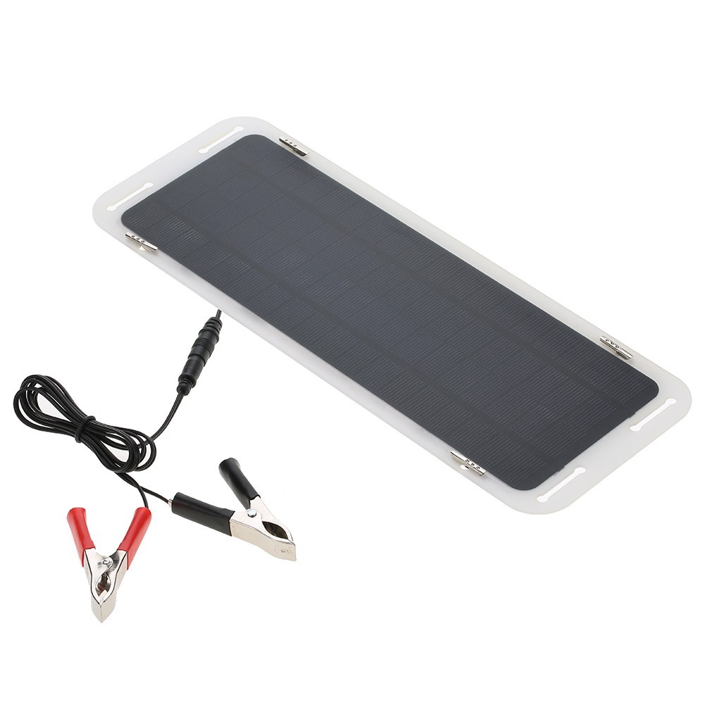 5W Solar Power Panel Maintainer 12V Battery Charger for RV Boat Car Motorcycle