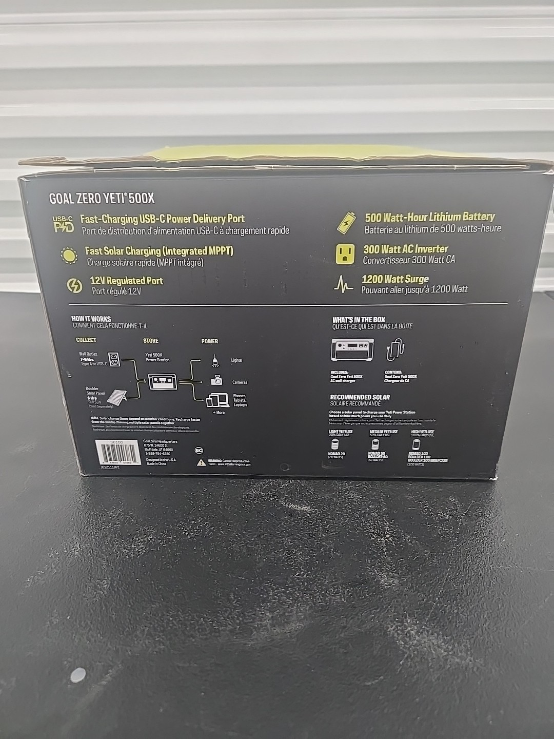 Goal Zero Yeti 500X Lithium Portable Power Station – GZ36100