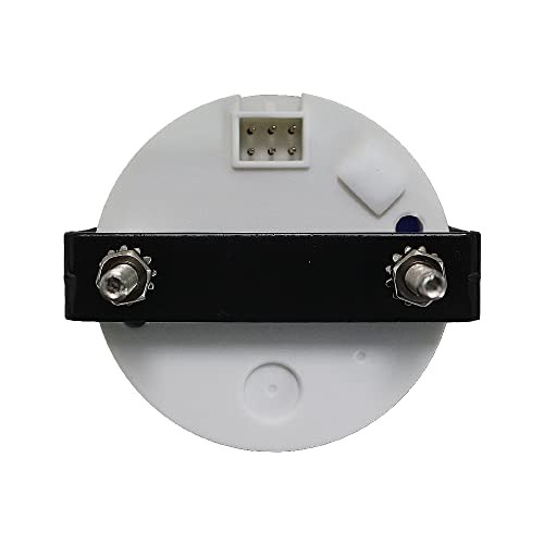 Waterproof Voltmeter Volt Meter 8-16V with Backlight 12V White+Stainless Steel