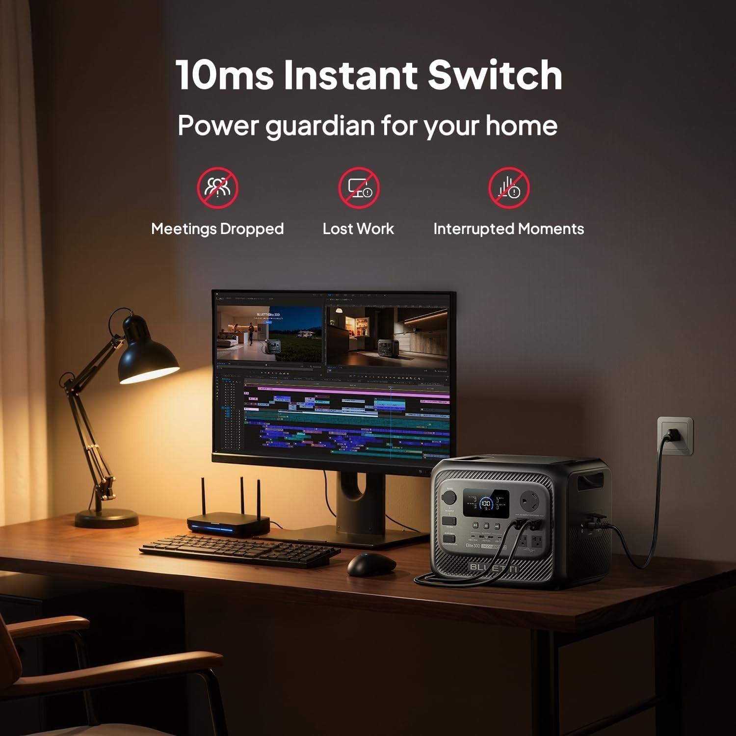High Capacity Elite 300 Portable Power Station | Reliable Home Backup & RV Power