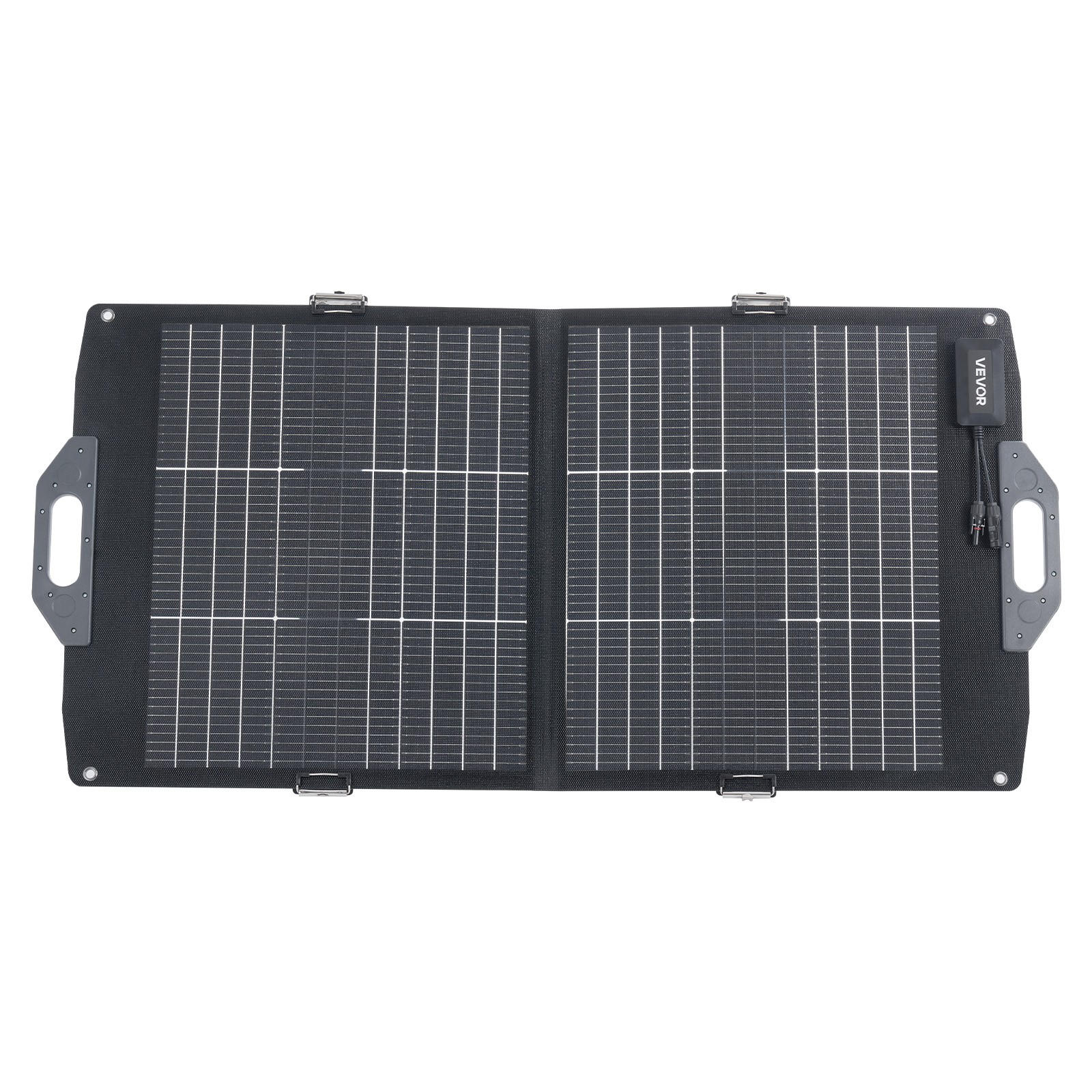 VEVOR 100W Bifacial Solar Panel Foldable Monocrystalline Solar Panel Charger
