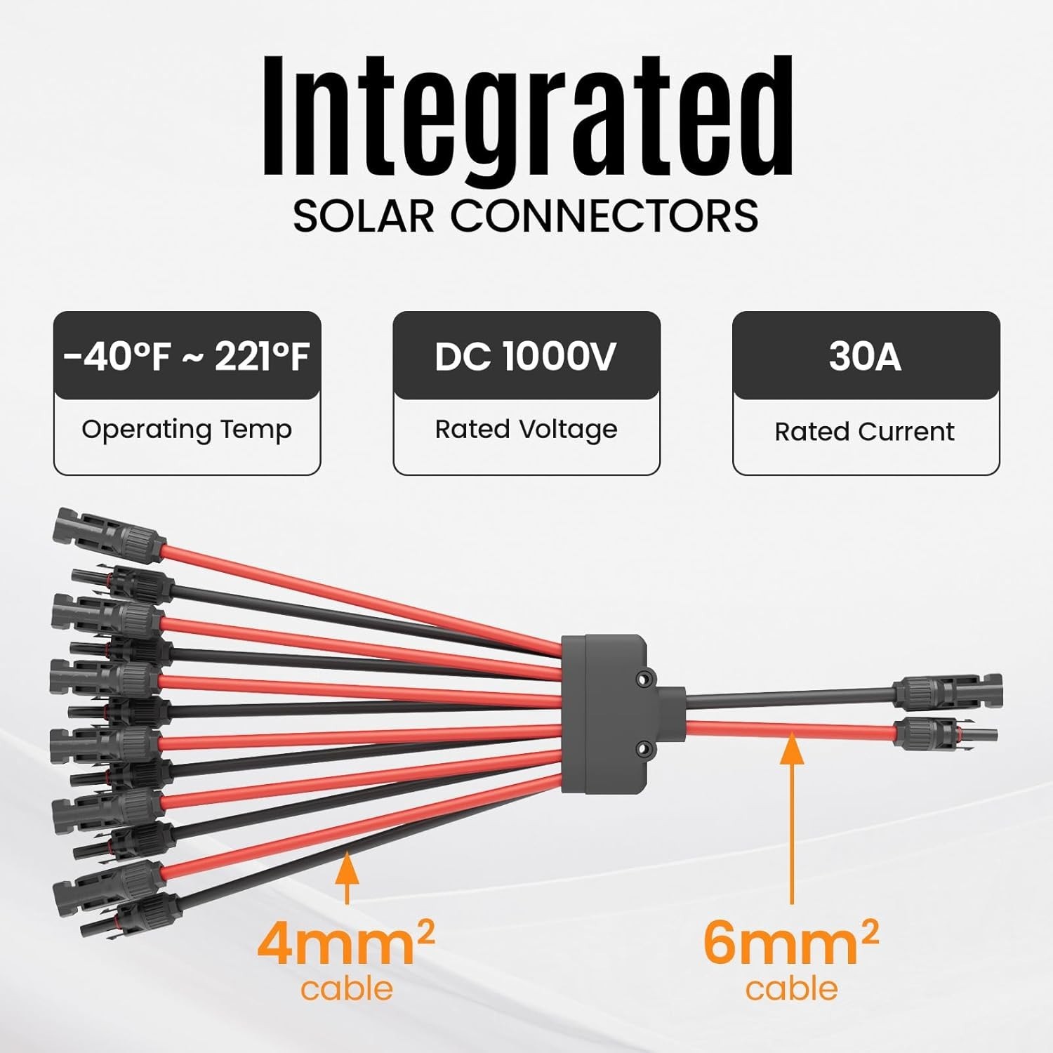 Universal 2 Pack Y Branch Solar Panel Connectors – Safe & Reliable Connection