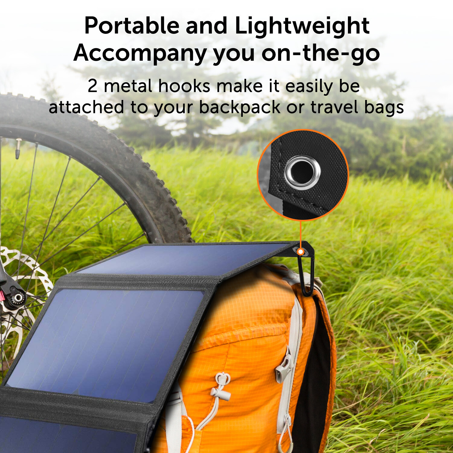 40W Folding Solar Charging Panel-Charge Smartphones/Tablets/Other Devices