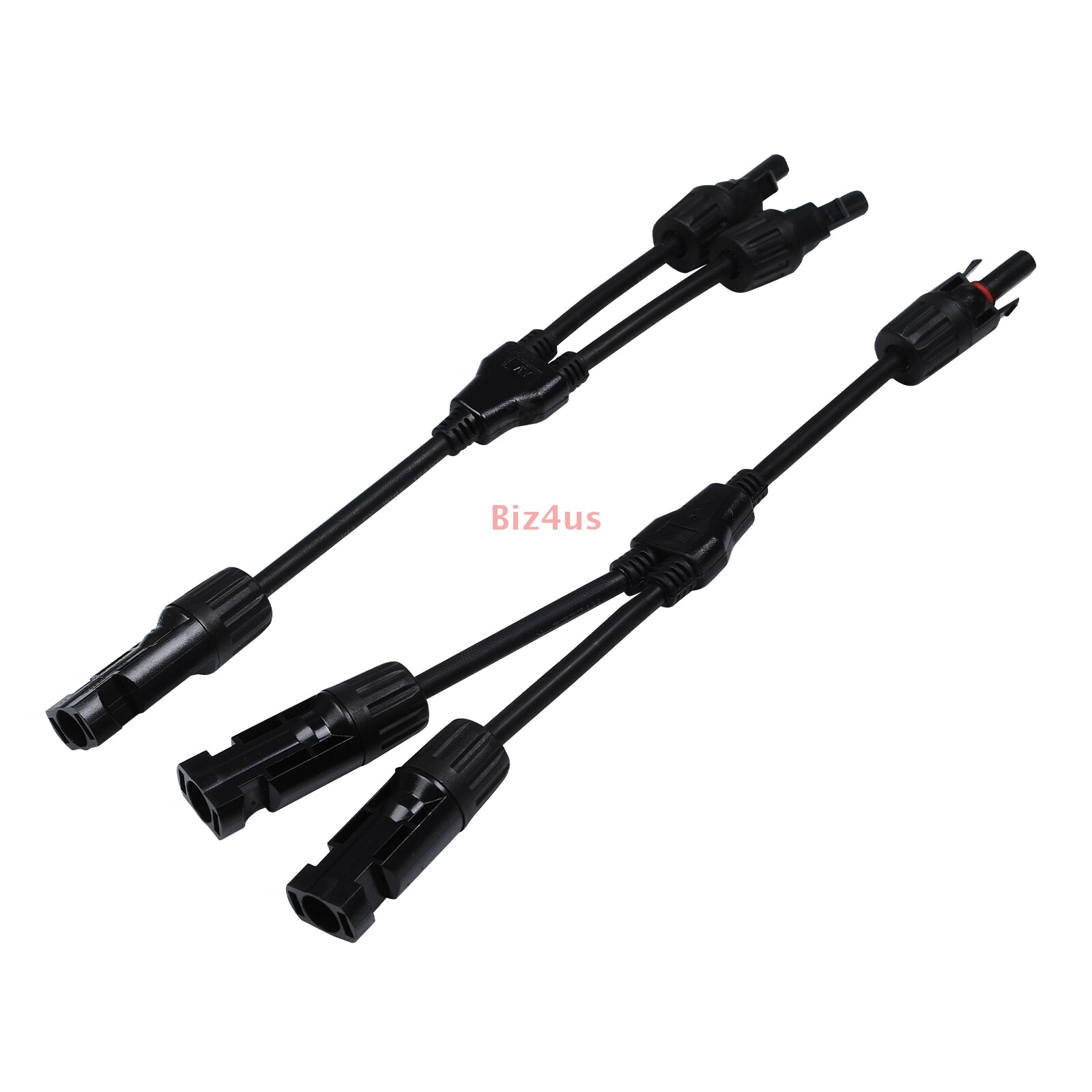 1Pair Solar Cable Splitter Waterproof IP67 2Y Branch Solar Panel Cable Connector