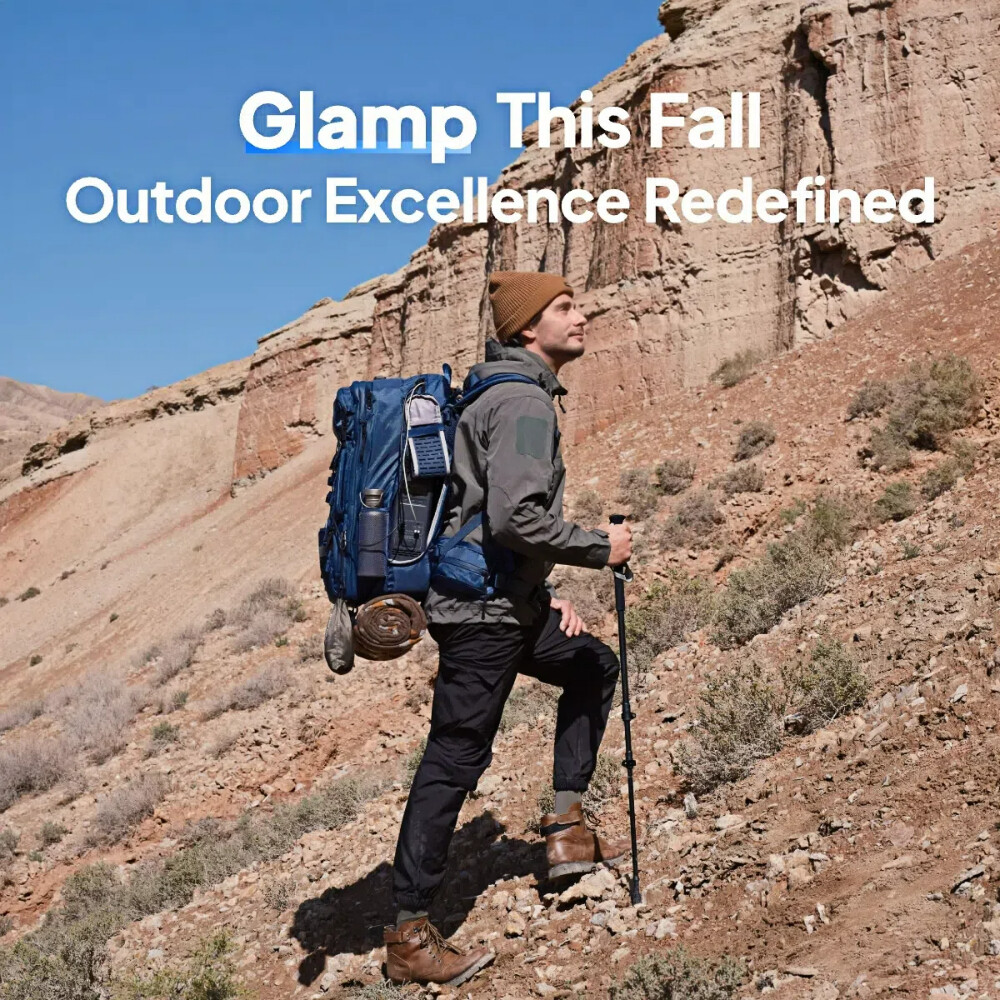 BLUETTI 300W 268.8Wh Handsfree 1 Portable Power Station+Backpack 42L for hiking