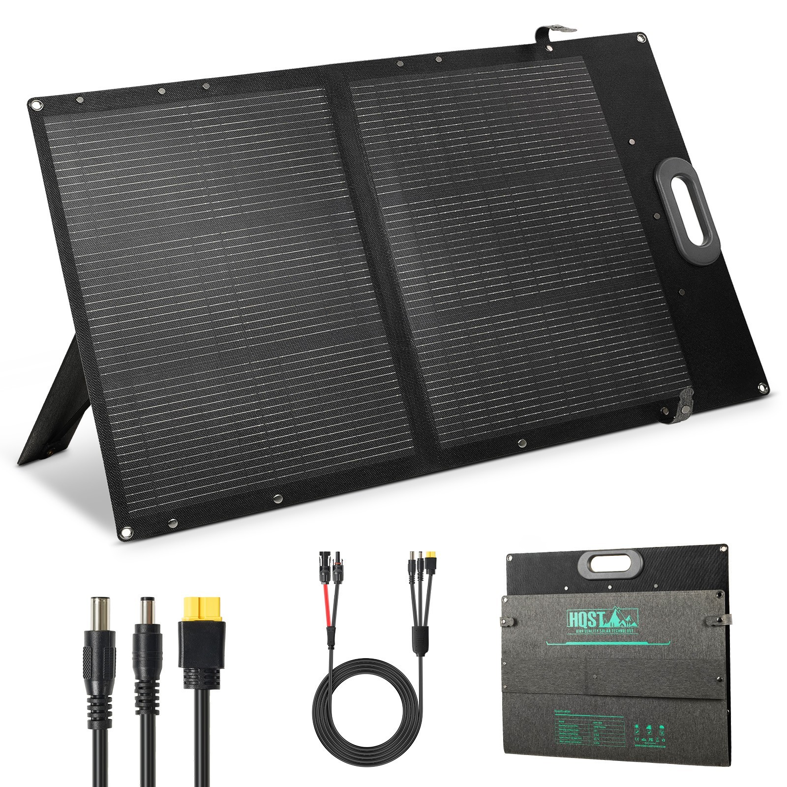 HQST Ultra-Light 100W Foldable Portable Solar Panel | 25% Efficiency, Up to 40%