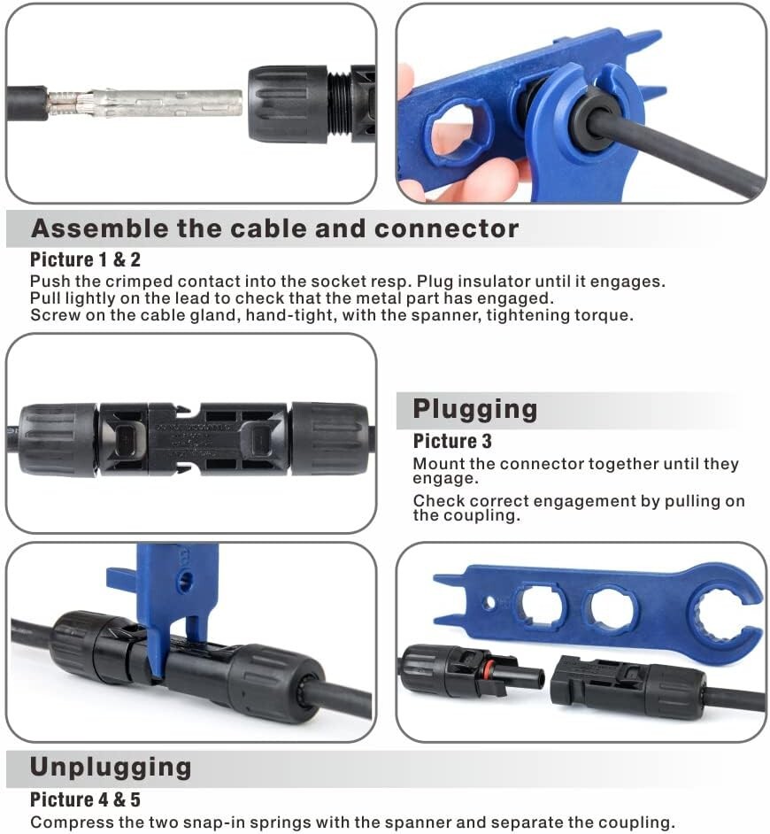 Complete Solar Crimping Tool Kit – Oxford Bag – Connectors – Cable Cutter