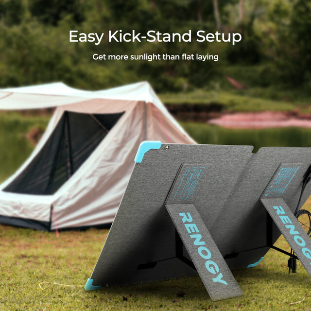 Renogy E.FLEX 80W Portable Solar Suitcase Foldable Solar Panel Off Grid Camping