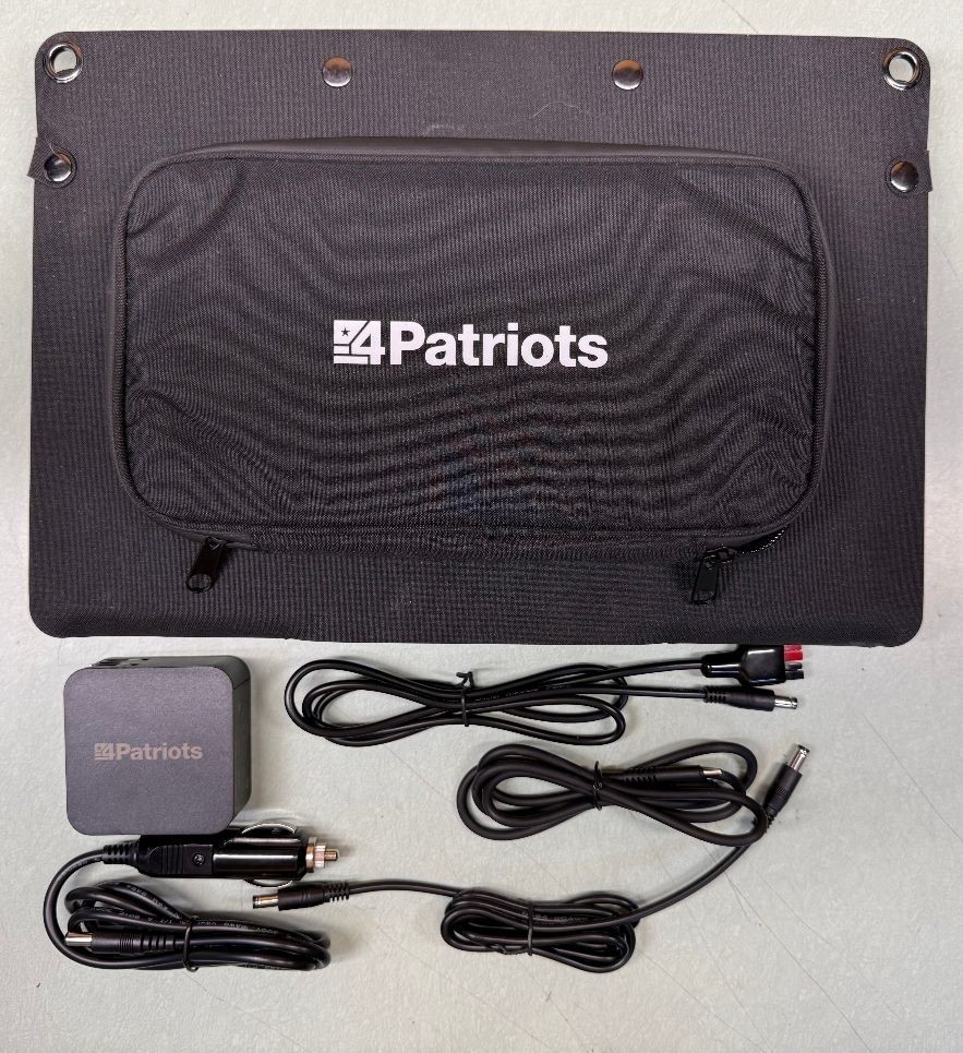 4Patriots Patriot Power Bank V3 w/ Folding Solar Panel Charger Kit – Barely Used