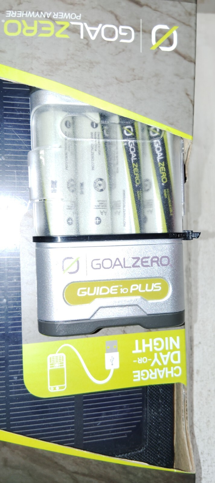 Goal Zero Guide 10 Adventure Kit Portable Phone Charging Solar Panel & Speaker