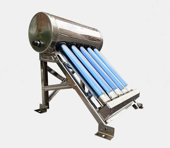 Steel Non Pressurized Evacuated Tube Solar Hot Water Heater 5L 5 Tubes U Frame
