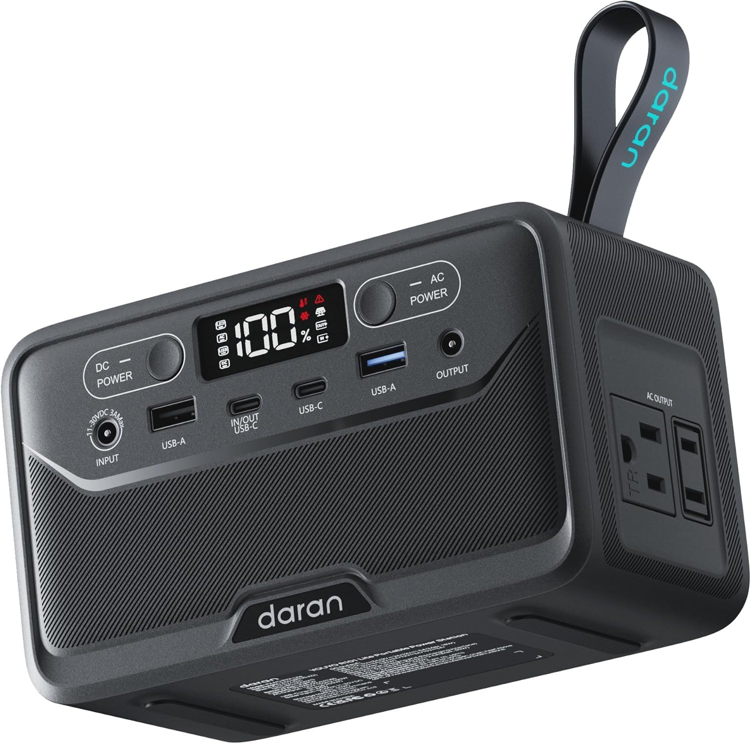 2026 Portable Power Station 89.6Wh Solar Power Bank AC Outlet 100W