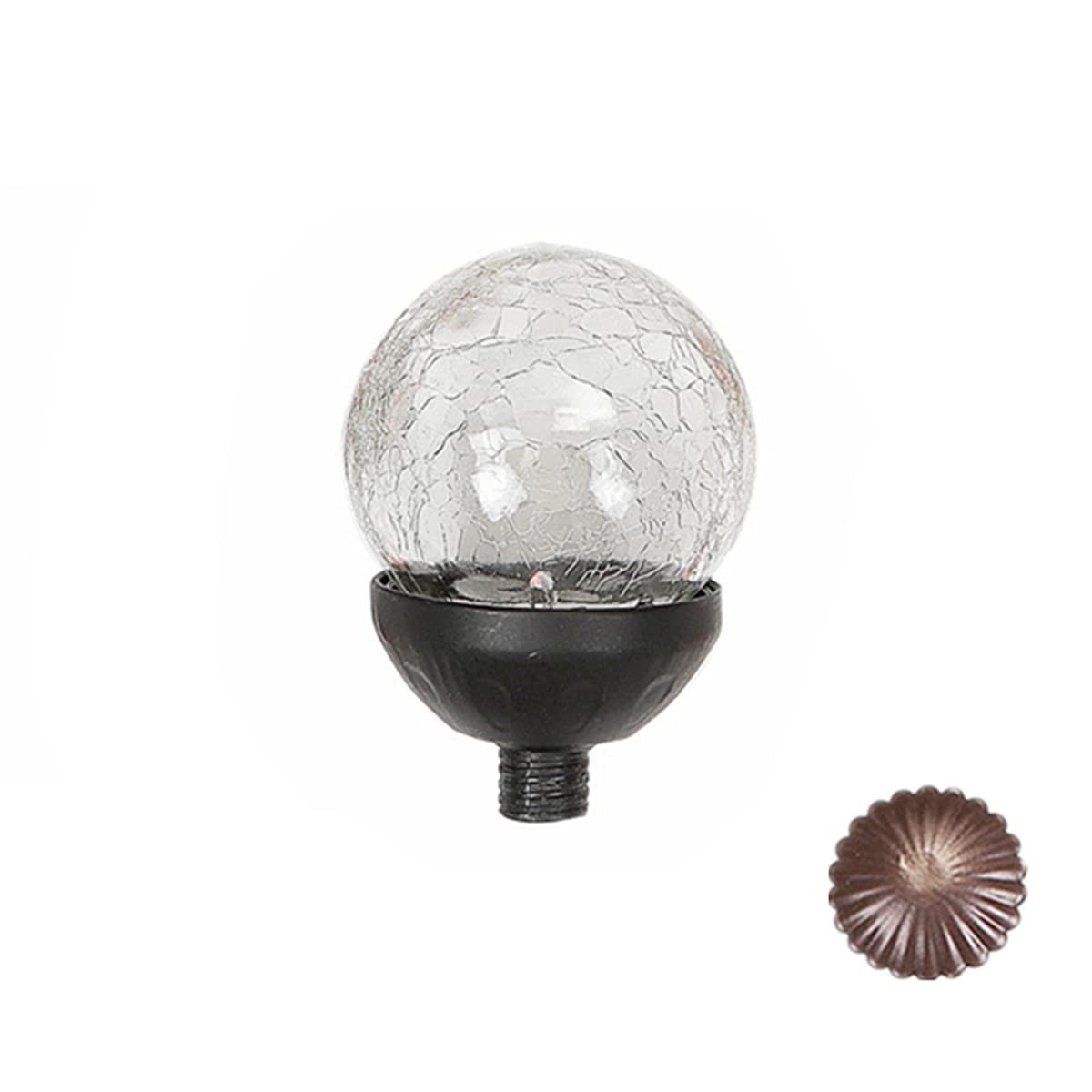 Solar Powered Glass Ball+Accessories for Solar Wind Spinner Replacement Sola…