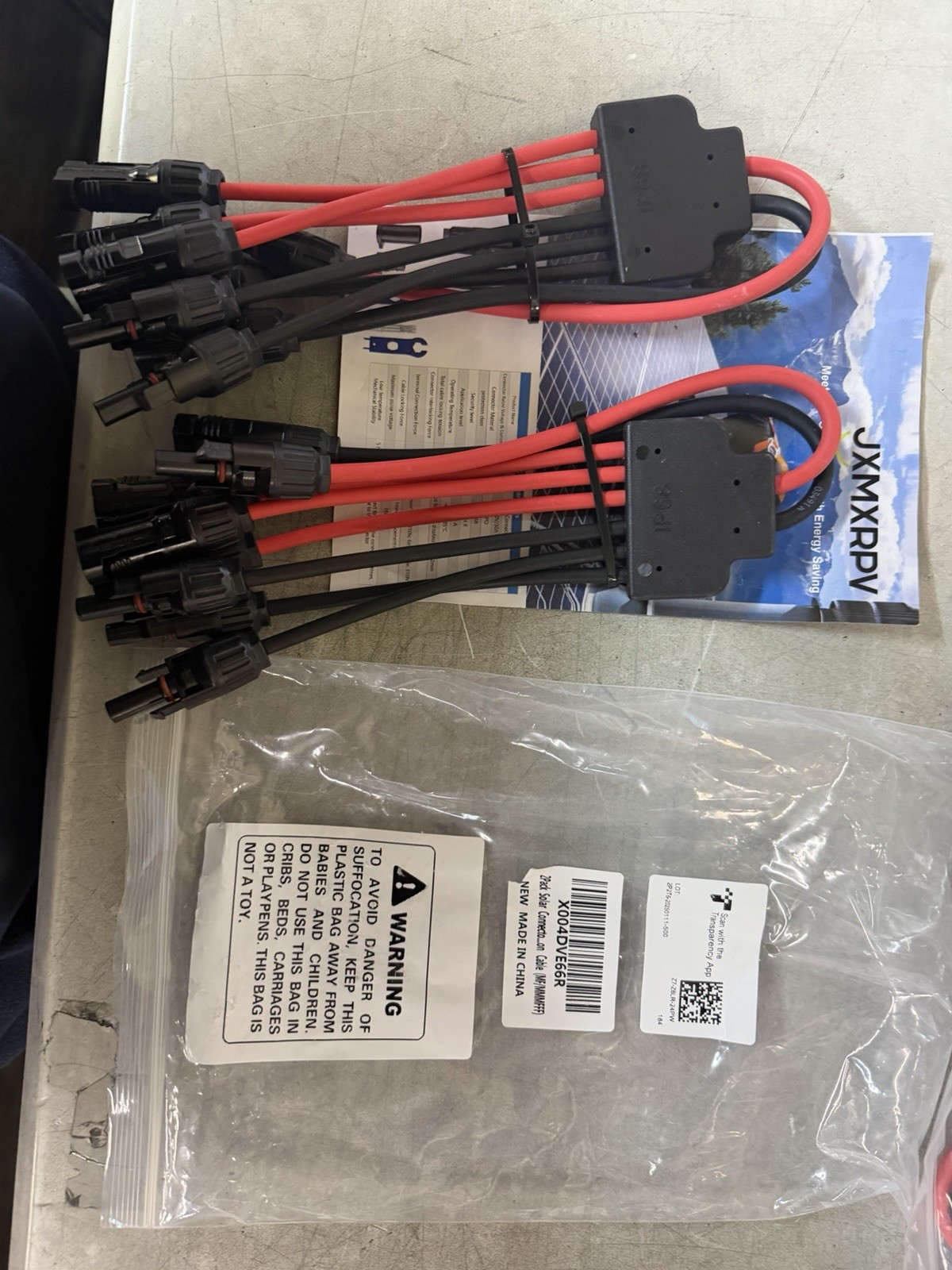NEW JXMXRPV Solar Connectors For 3 Solar Panels – 2 Pack