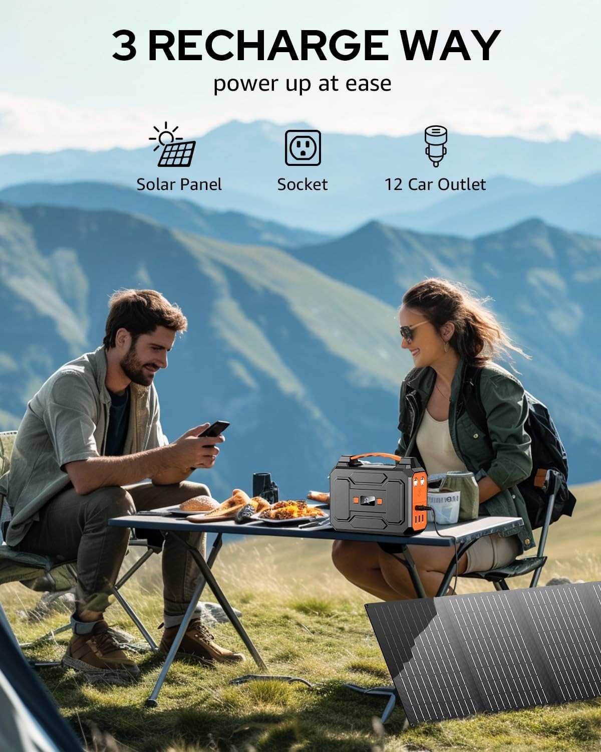 Portable Solar Generator for Outdoor Adventure