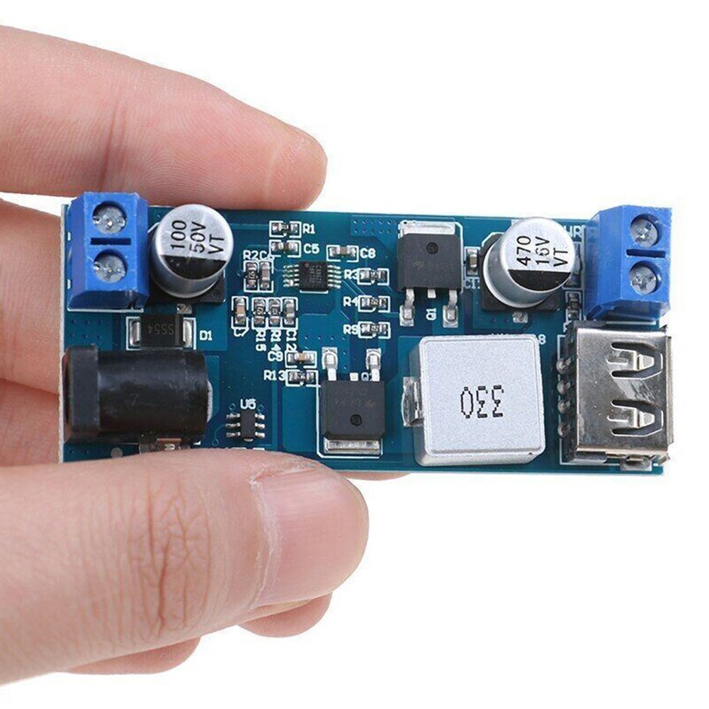 High Efficiency 24V 12V to 5V 5A Step Down Power Supply Converter USB Charging