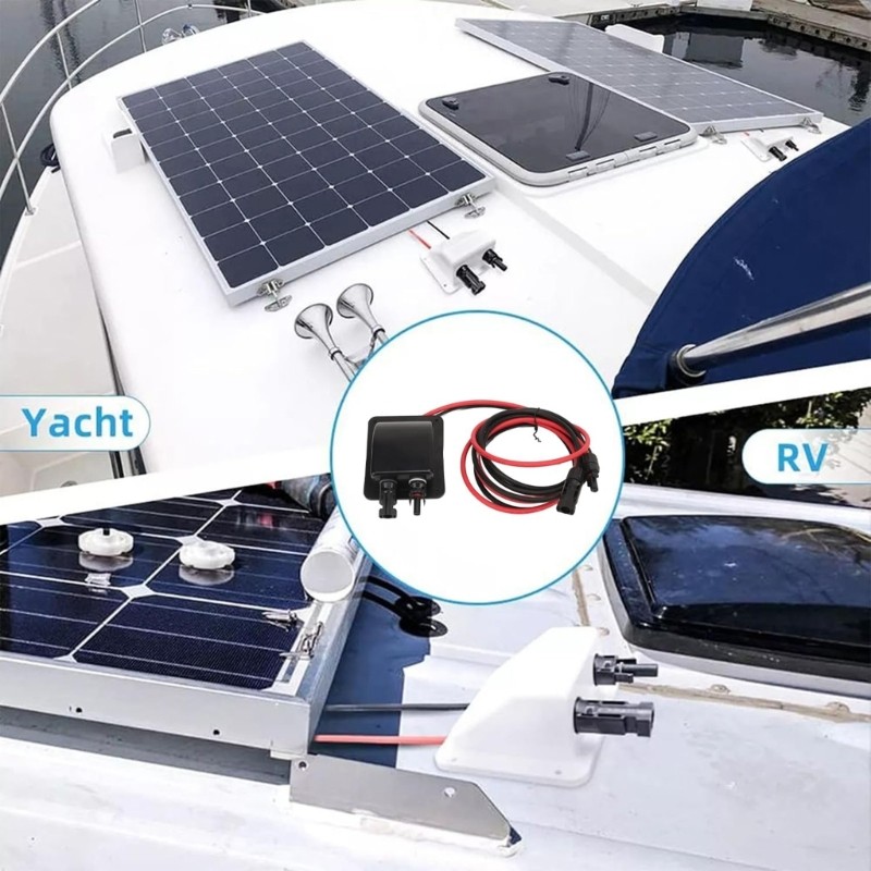 ABS Double Cable Waterproof Solar Panel Connectors for Campers Installation