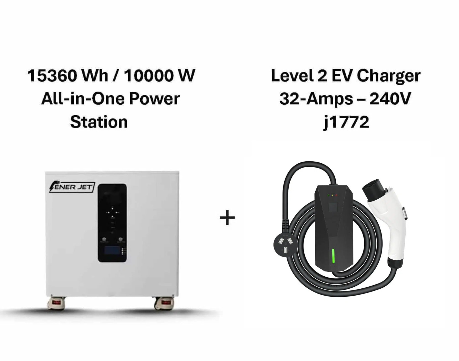 Solar Generator 15360 Wh/10000 W and Emergency EV Charger