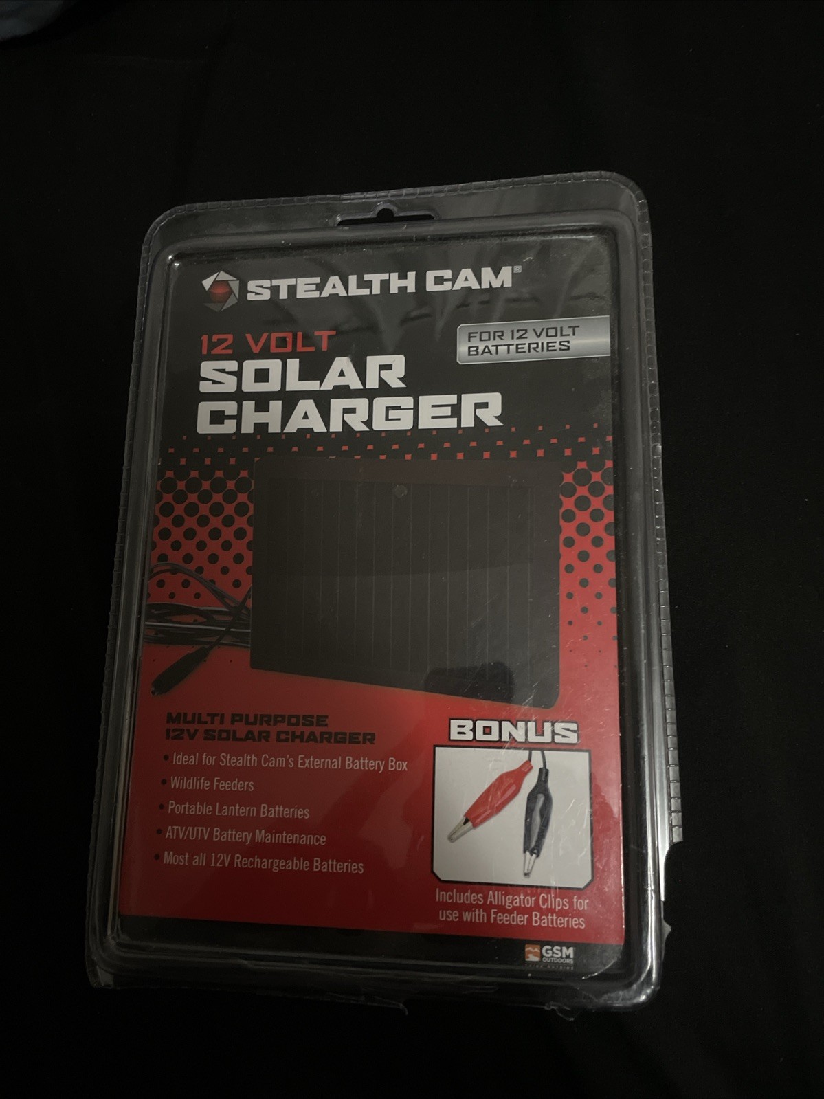 Stealth Cam 12 Volt Solar Charger