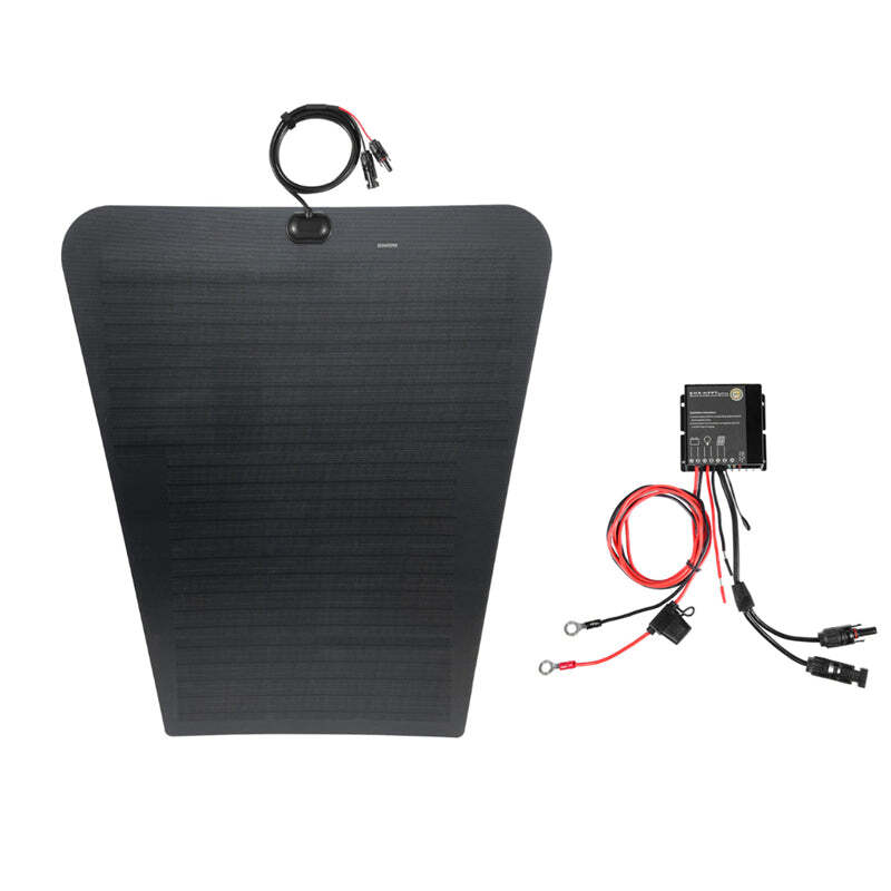 Overlanding Solar Kit for Toyota Tacoma 90W Hood Panel Charge Fridge Dash Cam