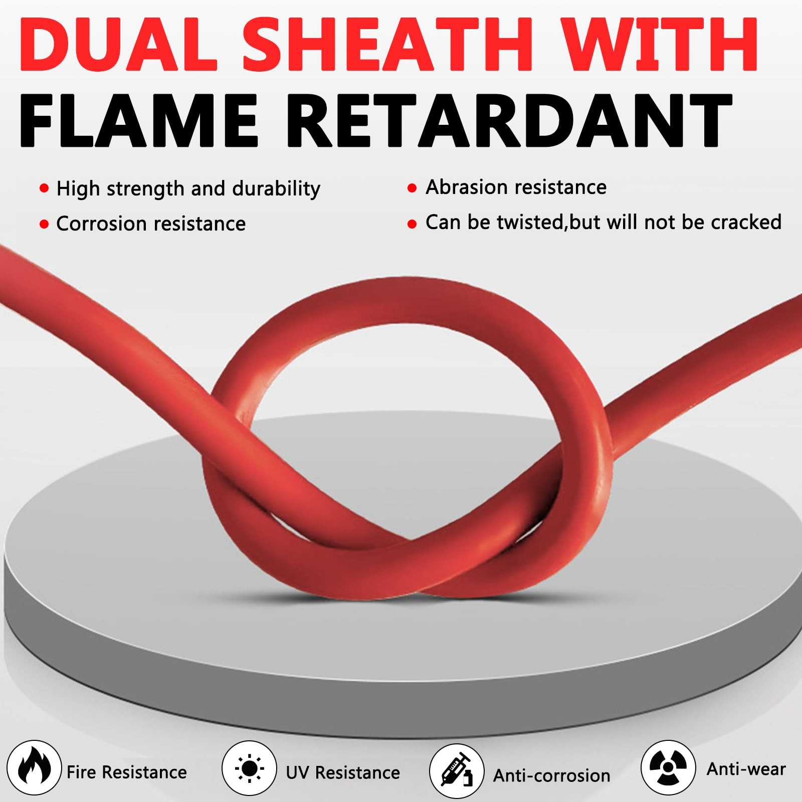 2×30 Feet Solar Panel Extension Cable- 10AWG Solar Cable Solar Panel Cable wi…