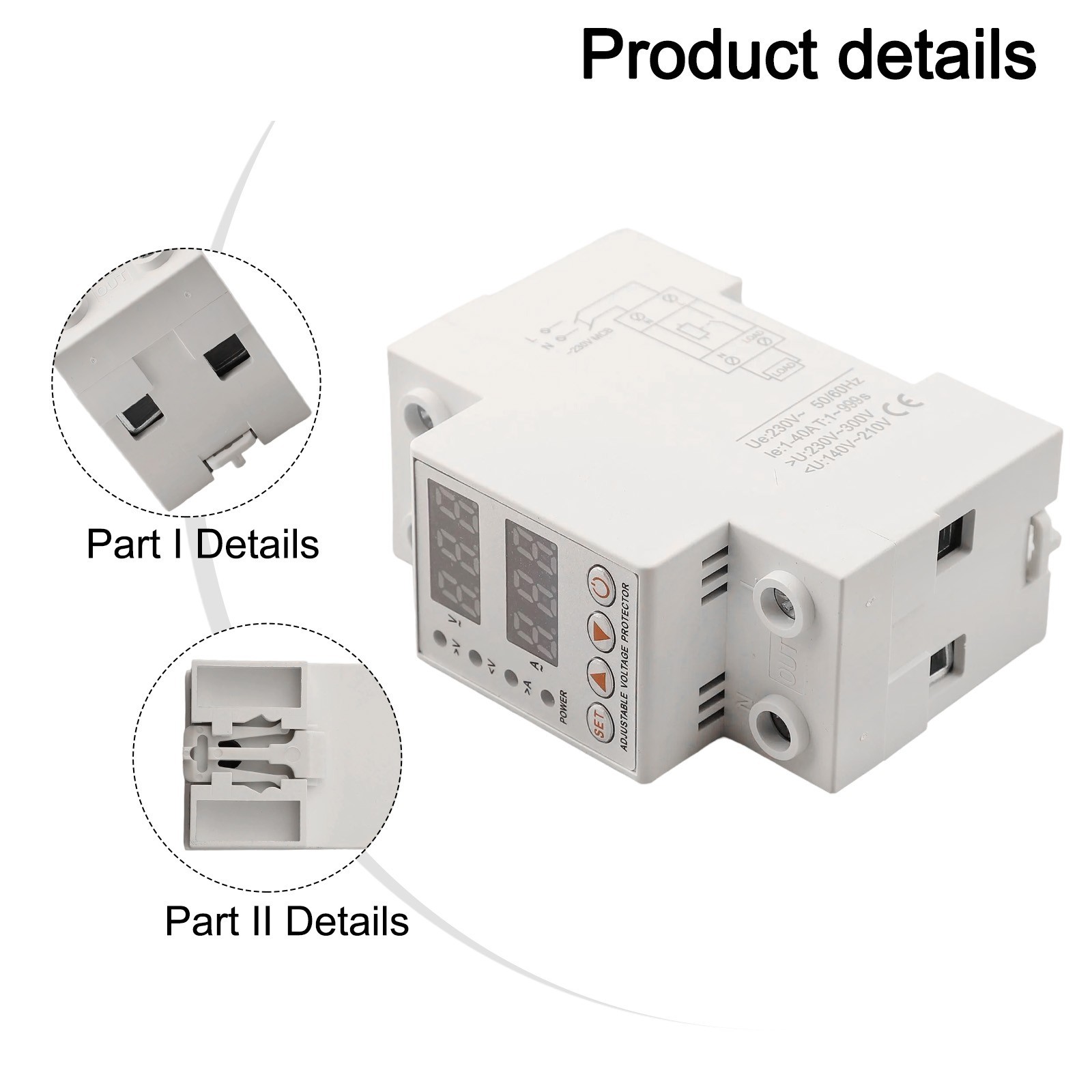 Easy Install Rail Type Overvoltage and Undervoltage Protection Solution