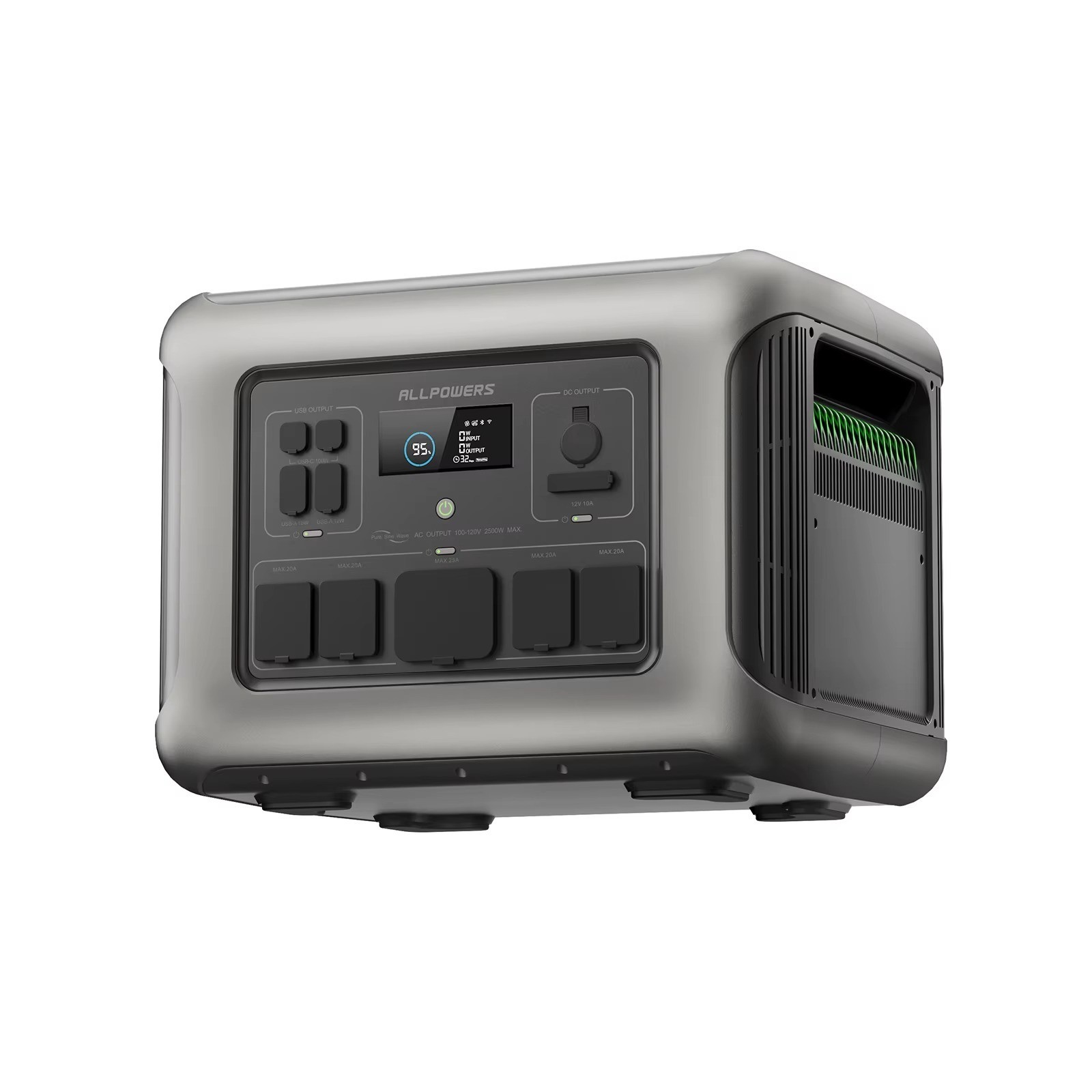 Portable Power Station R600, 299Wh LiFeP04 Battery with 2x 600W (1200W Surge)