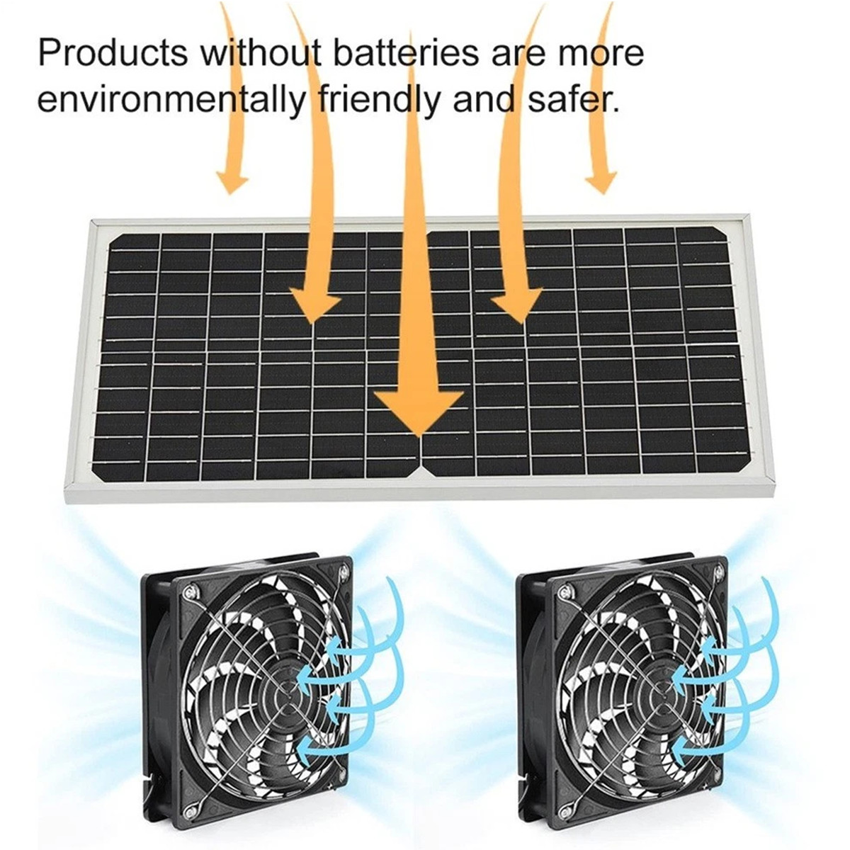 15W Solar Powered Fan for Shed,Chicken Coop,Greenhouse Waterproof Exhaust Fan us