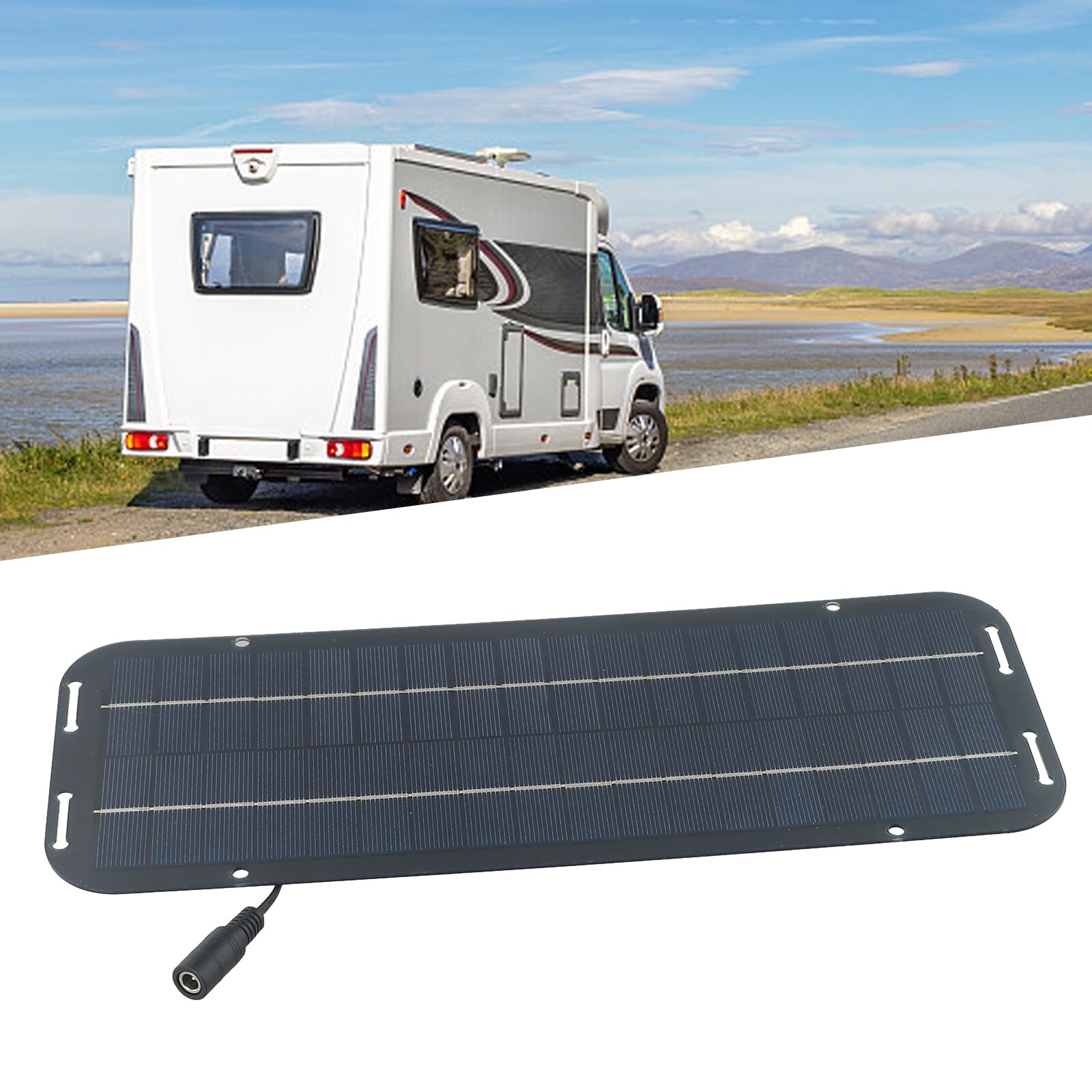 60W Solar Panel 12V olt Trickle Battery Charger For Caravan Car Van Boat Kit