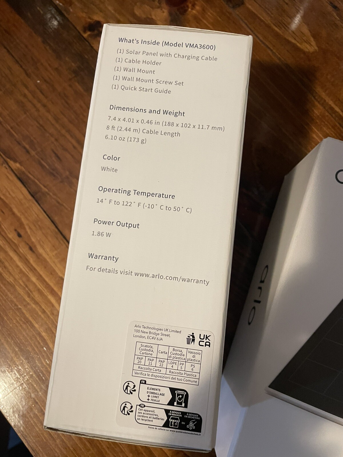 Arlo Solar Panels – 2 Pack – Brand new – For Arlo Essential