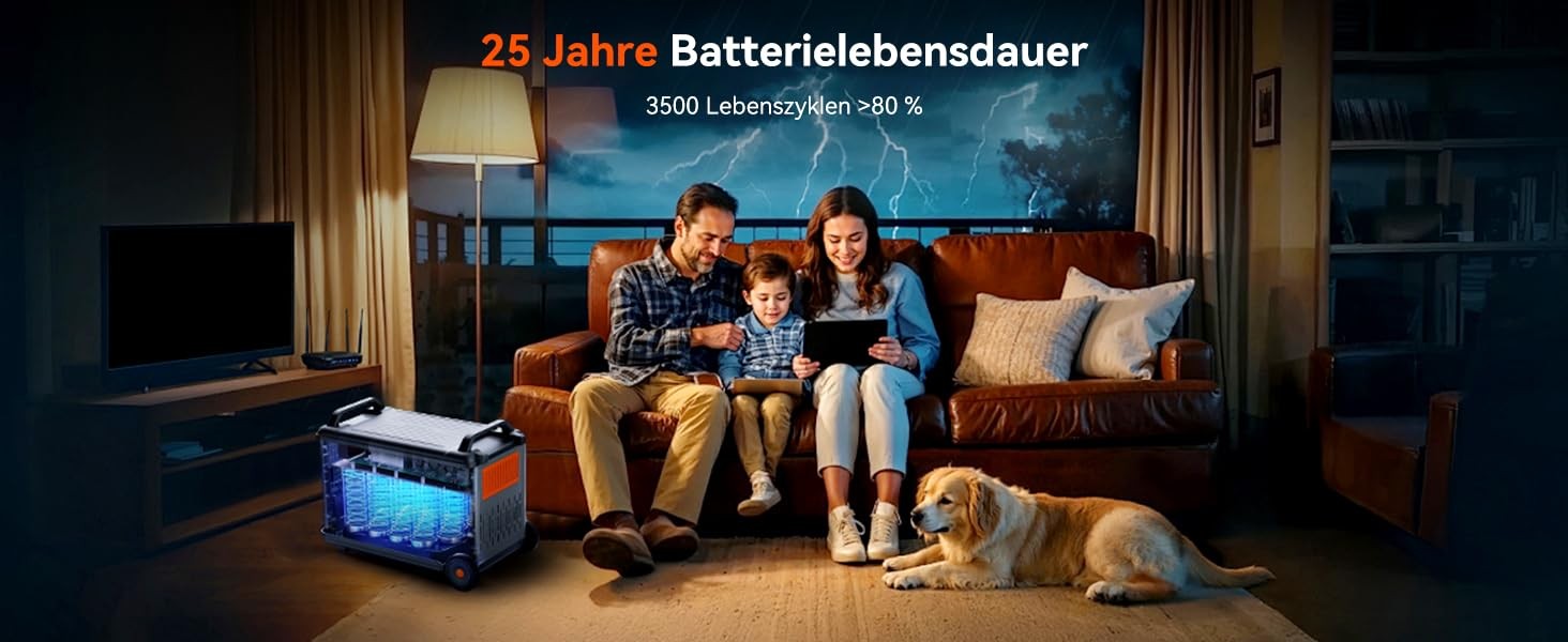 LiFePO4 PowerMax 6000 6000W 3600Wh Solargenerator Portable Power Station OSCAL