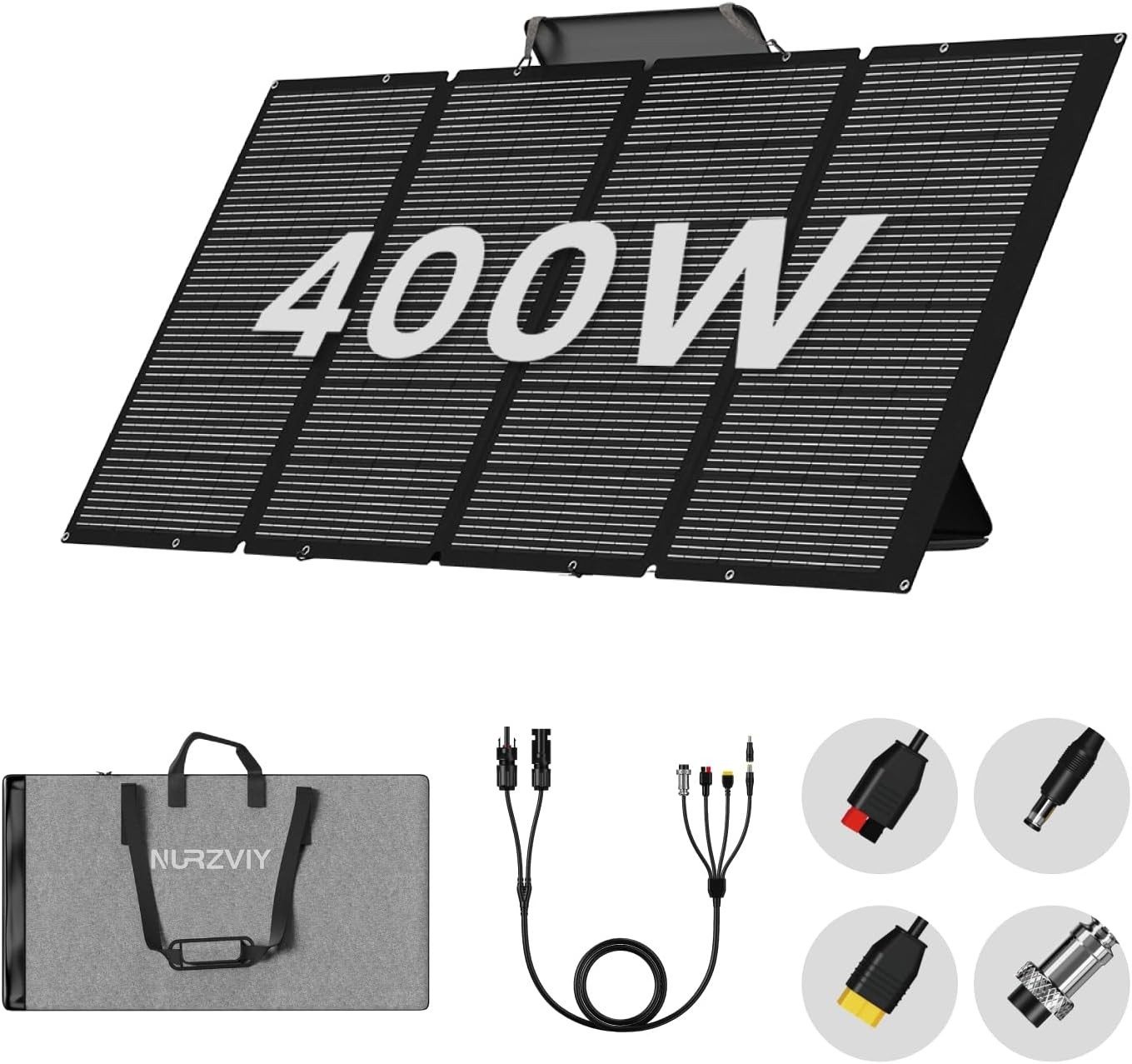 400W Foldable Solar Panel with Adjustable Stand – Ultimate Portable Charger