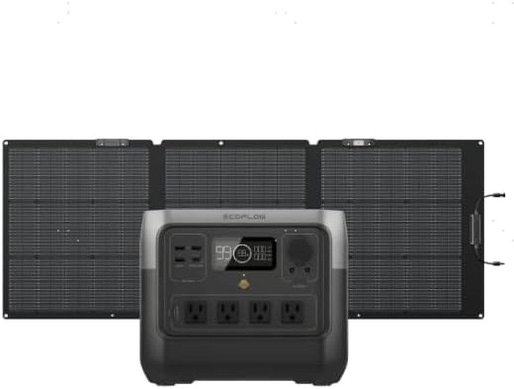 EF ECOFLOW Solar Generator RIVER 2 Pro 700 & 160W Solar Panel | 716Wh Lifepo4 Ba