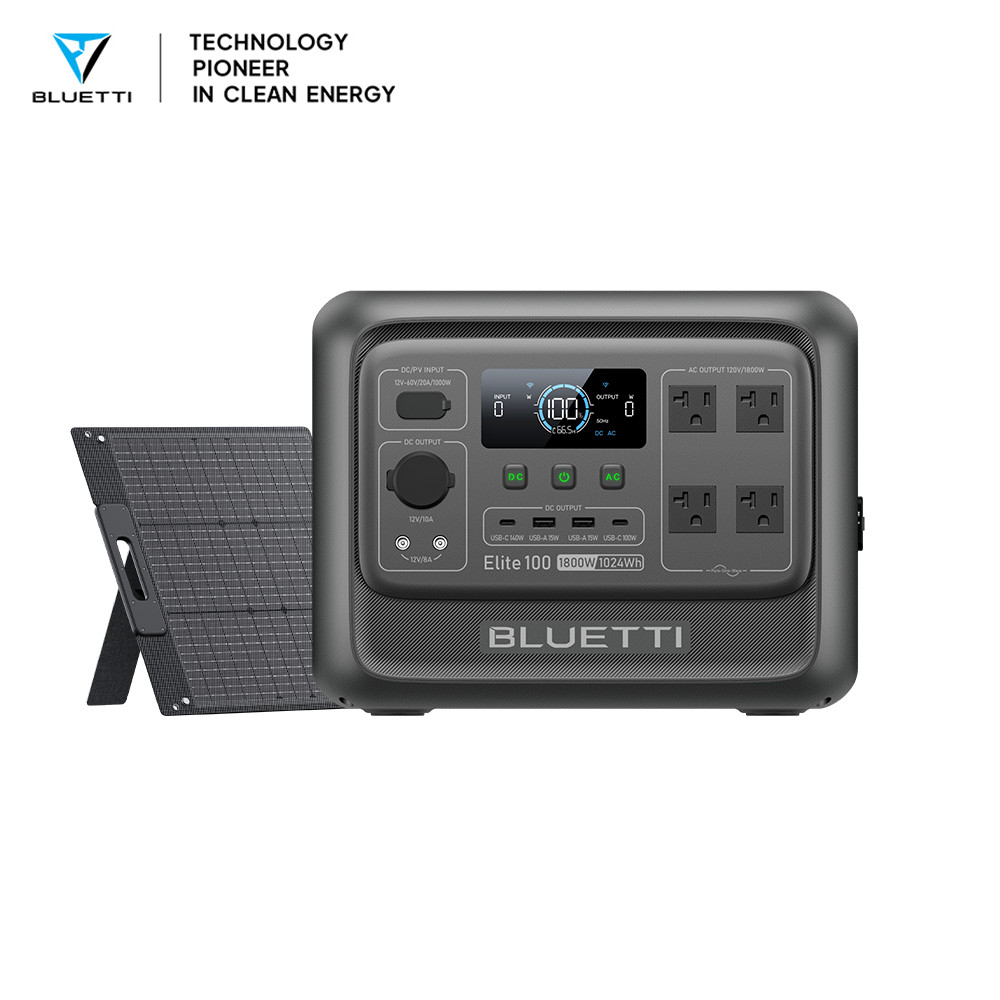 BLUETTI Elite 100 V2 1024Wh Power Station+Optional Solar Panel Kits for Outdoor