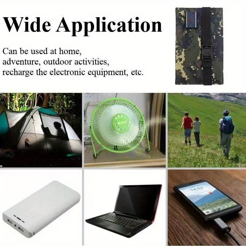 20W Solar Panel Folding USB Outdoor Camping Small Solar Charging Kit Waterproof