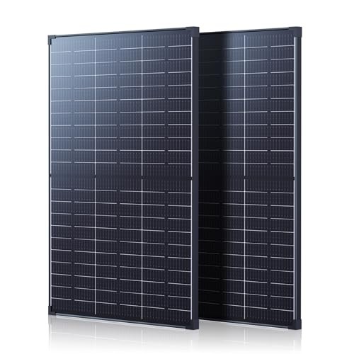 240W Solar Panel (2x120W) N-Type Bifacial 12V- 25% High 120W (2-Pack)