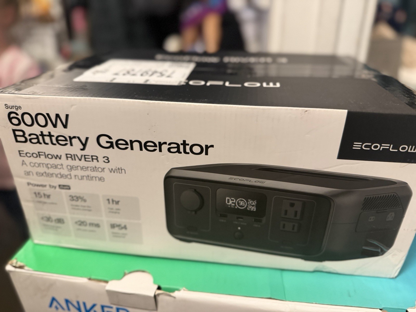 EcoFlow RIVER 3 Portable Power Station 300W 245Wh LiFePO4 Battery Generator