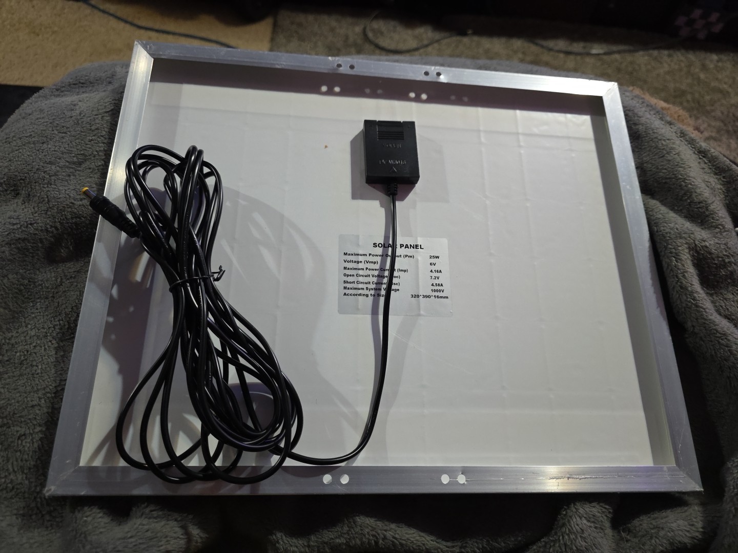 HQST 25w 6v Solar Panel 15″x12.5″
