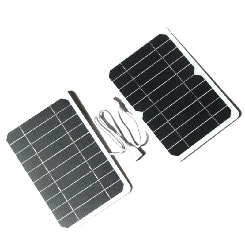 Outdoor Phone Battery 5V Flexible Solar Panel Battery with USB Port