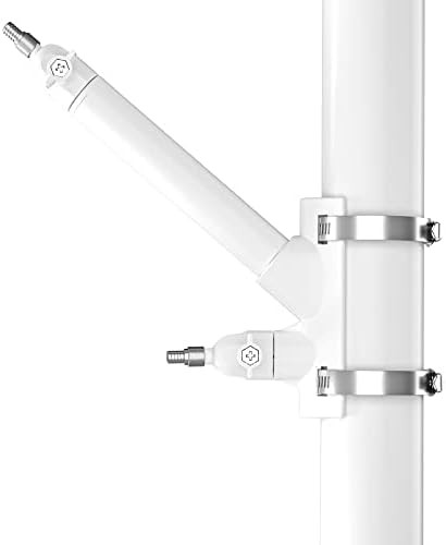 2-in-1 Pole Mounting Bracket for Ring Stick Up Cam Pro Solar Panel and Battery O