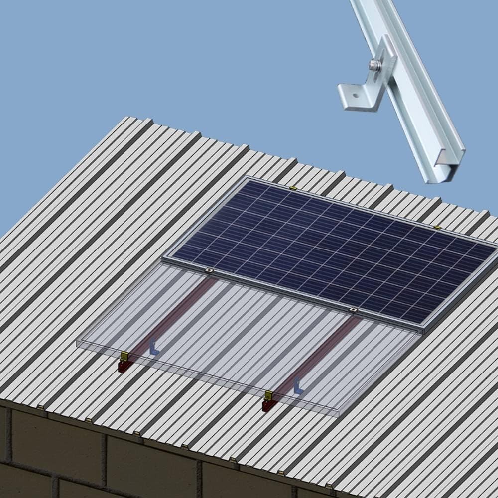 Vertical Solar Panel Mounts for Tin Roof Installation