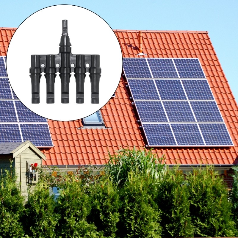 High Performances Solar Panel T Branch Connectors Waterproof and Heat Resistant