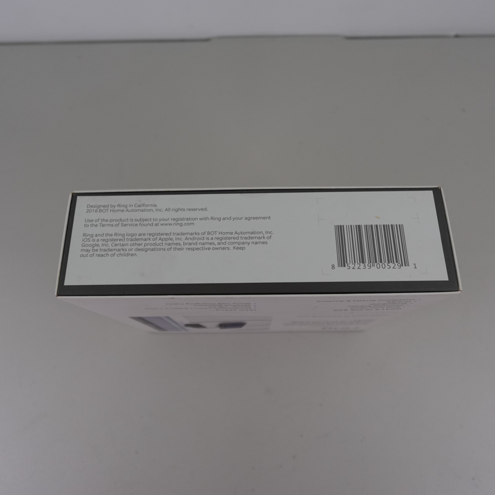 RING SOLAR PANEL, Rechargeable Power-Black-Weather Resistant-Brand New