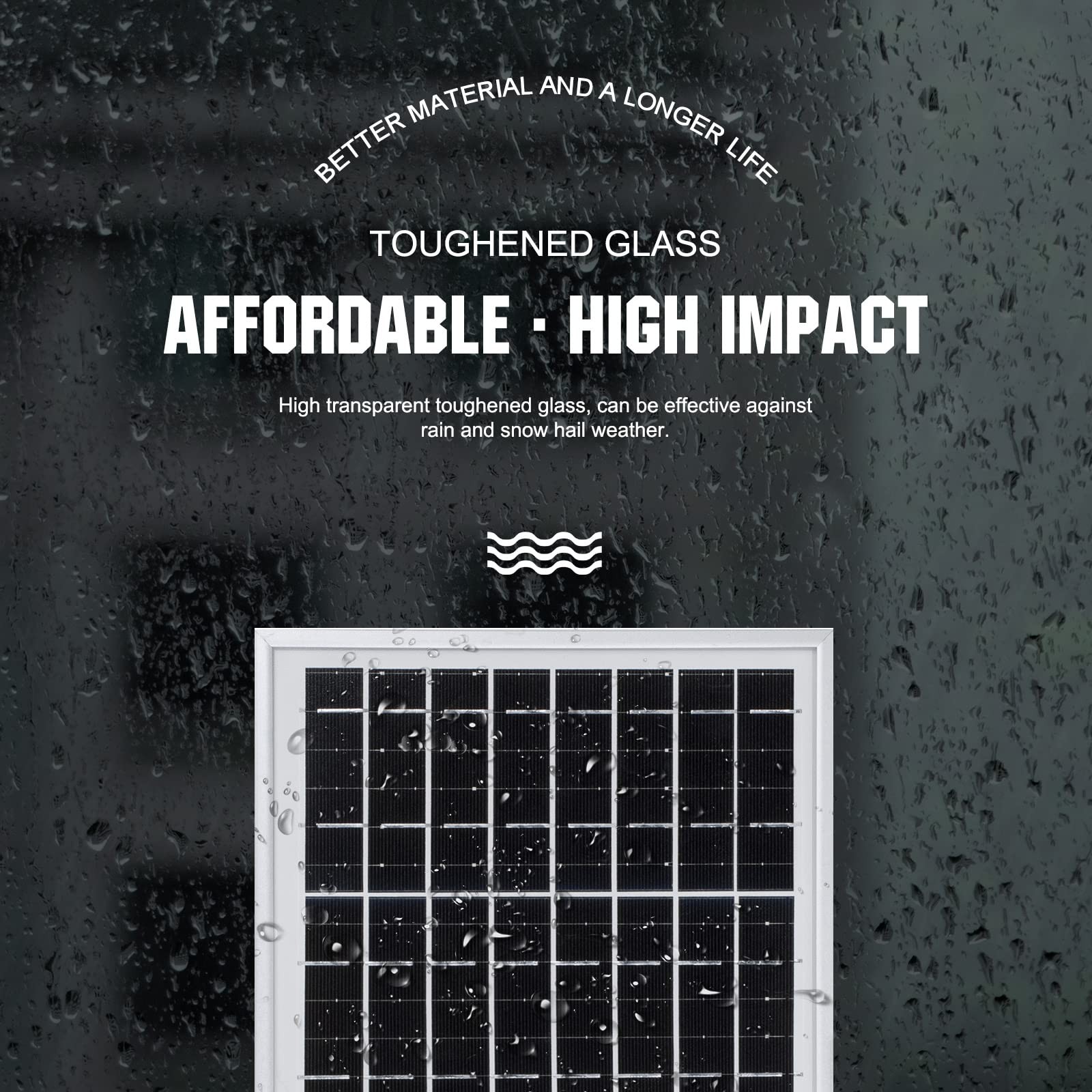 ECO-WORTHY 10W Solar Panel 10 Watt 12 Volt Pv Solar Module,Solar Cell Panel