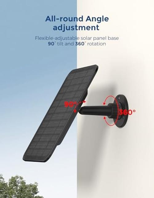 Solar Panel for Blink Camera, Blink Solar Panel for B Link Outdoor 2K
