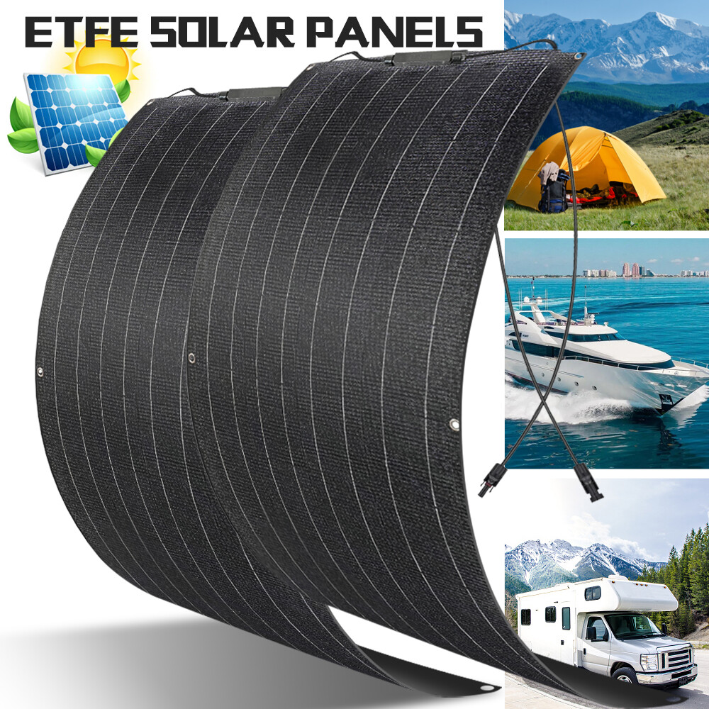 200W 400W Portable Flexible Mono Solar Panel for Power Station RV Camping Boat