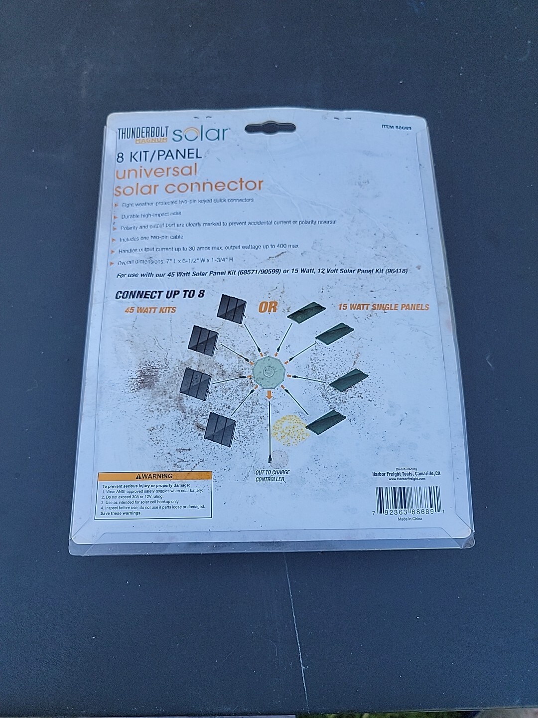 NEW Thunderbolt 68689 Magnum Panel Output 400 Watt Universal Solar Connector